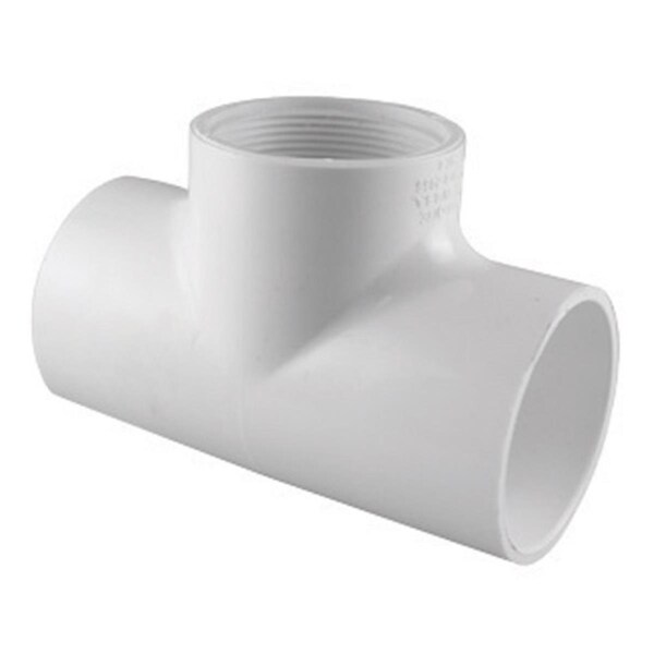 Pinpoint Charlotte Pipe & Foundry PVC024010600 0.5 in. SXSXFPT Sshedule 40 PVC Tee, 25PK PI154120 - main